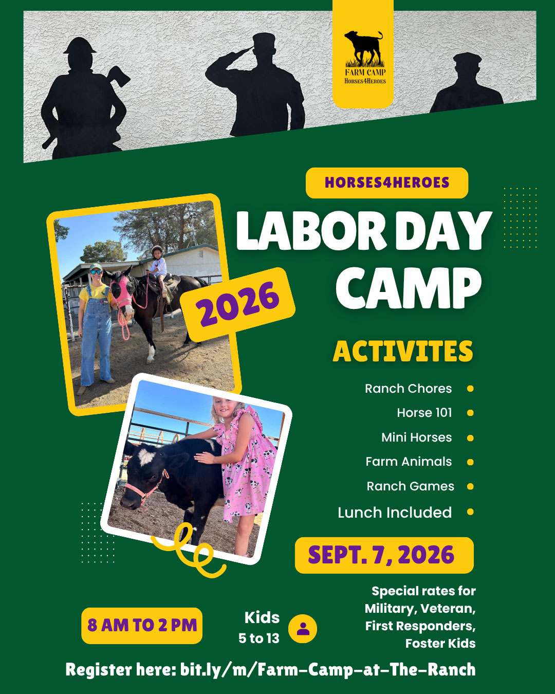 Labor Day Farm Camp Flyer